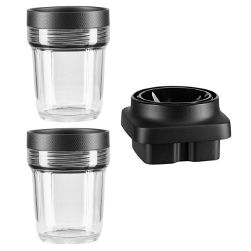 Набір до блендера KitchenAid 5KSB2040BBB (2 стакана з кришкою 0,2 л і ножовий блок)