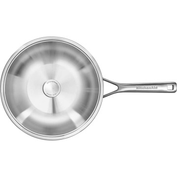 Вок з кришкою 28 см, 3,5л KitchenAid Multiply Stainless Steel (CC003254-001)
