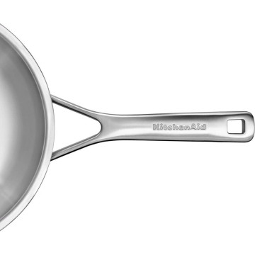 Вок з кришкою 28 см, 3,5л KitchenAid Multiply Stainless Steel (CC003254-001)