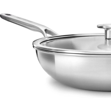 Вок з кришкою 28 см, 3,5л KitchenAid Multiply Stainless Steel (CC003254-001)