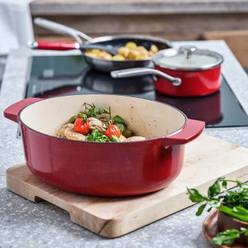 Гусятниця чавунна з кришкою 5,6 л KitchenAid Cast Iron (CC006063-001)