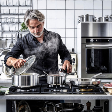 Каструля з кришкою 4,9 л KitchenAid Multiply Stainless Steel (CC003260-001)