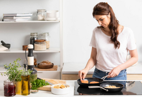 Набір сковорід 20+28 см KitchenAid Forged Hardened Aluminium (CC005698-001)