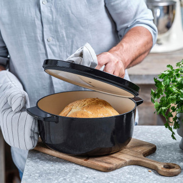 Каструля чавунна з кришкою 3,3 л KitchenAid Cast Iron (CC006058-001)