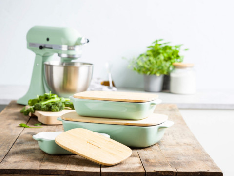 Форма для випікання з кришкою 1,9 л KitchenAid Stoneware (CC007425-001)