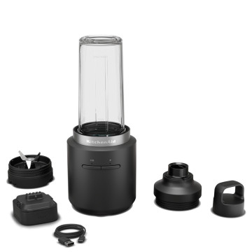 Стаціонарний акумуляторний блендер KitchenAid Go 5KSBR256BM 12V (з акумулятором)