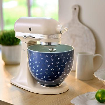 Чаша керамічна з візерунком KitchenAid 4,7 л 5KSM2CB5BF «Happy Blue Floral»