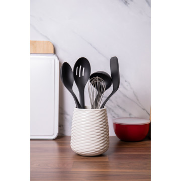 Набір кухонного приладдя з керамічною підставкою KitchenAid Classic, 6 предметів (KQG561BXOBE)