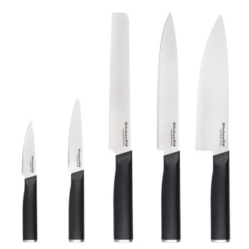 Набір ножів в колодці KitchenAid Classic 5 предметів (KE5PSTANOBG)
