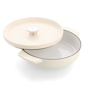 Чавунна каструля-сотейник з кришкою 2,77 л KitchenAid Cast Iron (CC009010-001)