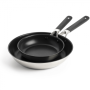Набір сковорід 20+28 см KitchenAid Classic Stainless Steel (CC005706-001)