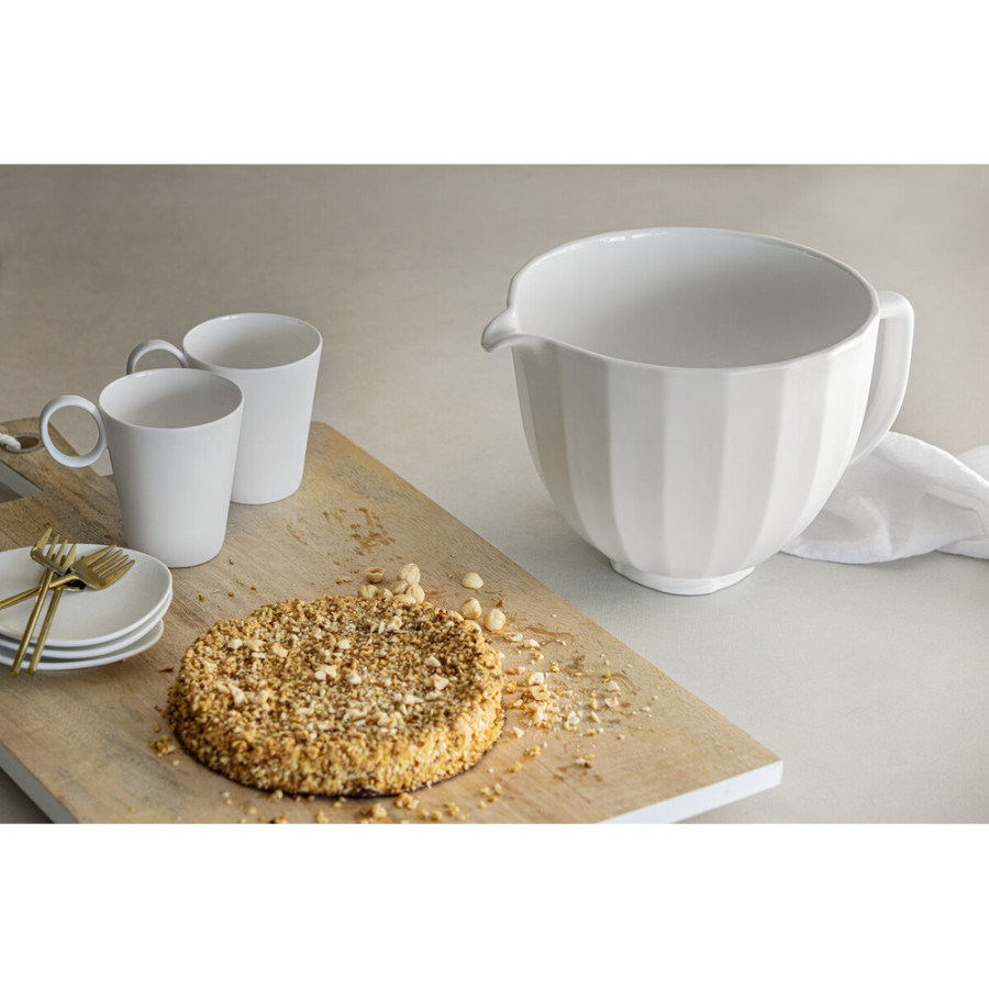 Чаша керамічна текстурована KitchenAid 4,7 л 5KSM2CB5PWS