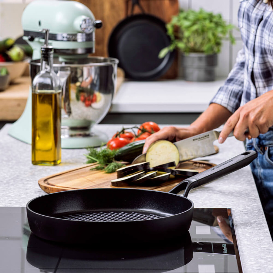 Сковорода-гриль 28 см KitchenAid Classic Forged Aluminium (CC005681-001)