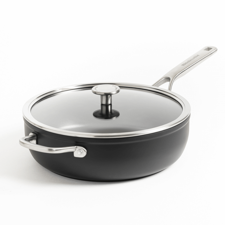 Сотейник з кришкою 28 см KitchenAid Forged Hardened Aluminium (CC005697-001)