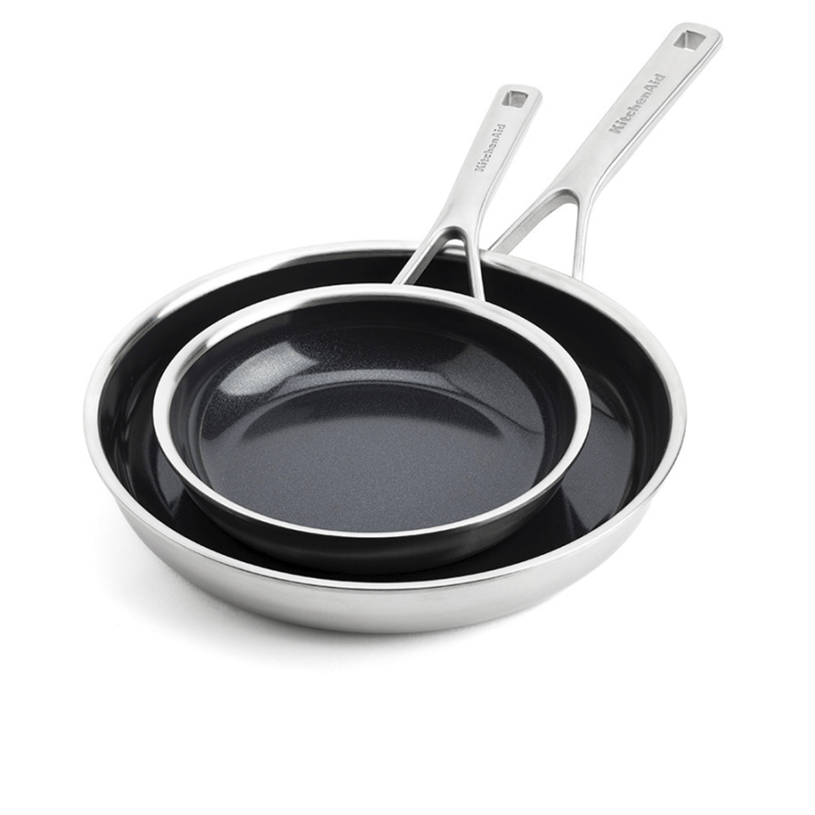 Набір сковорід 20+28 см KitchenAid Multiply Stainless Steel (CC006065-001)