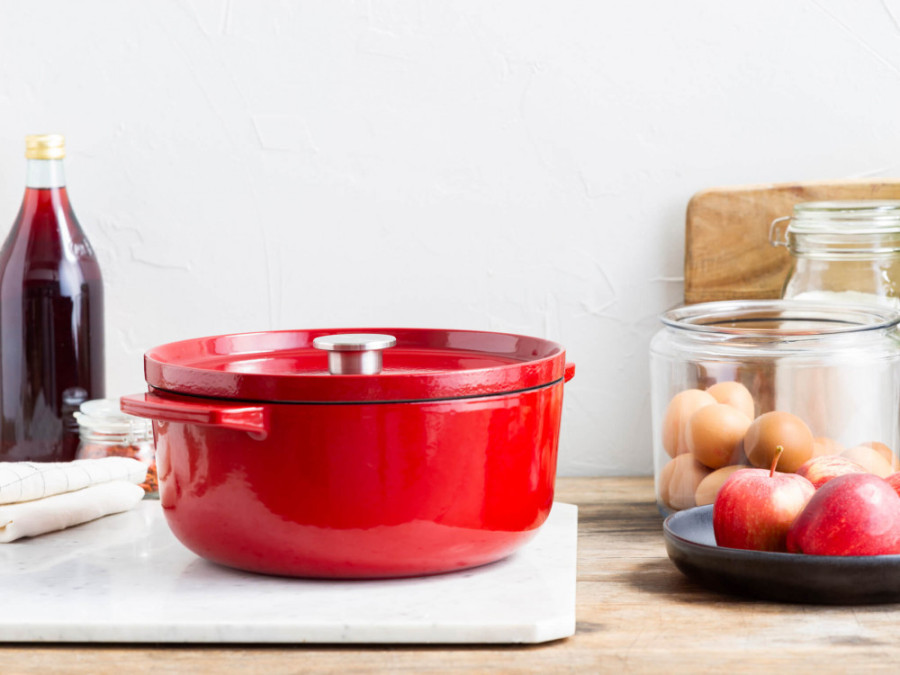 Каструля чавунна з кришкою 5,2 л KitchenAid Cast Iron (CC006060-001)