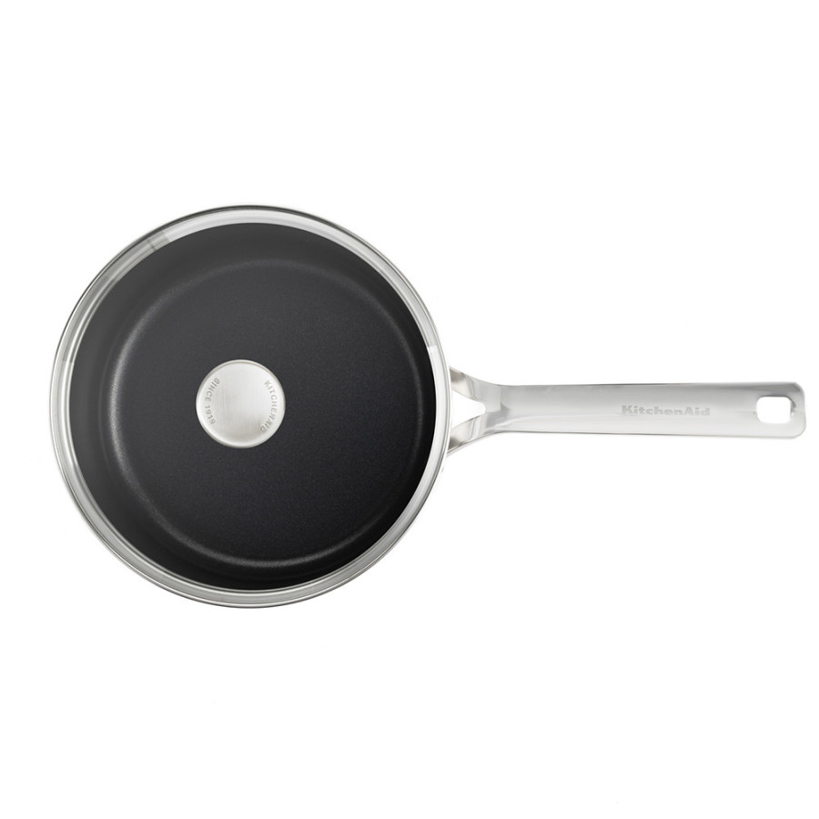 Набір ковшів з кришками 16/18/20 см, 1,5/2,1/3,1 л KitchenAid Stainless Steel Sheet (CC005740-001)