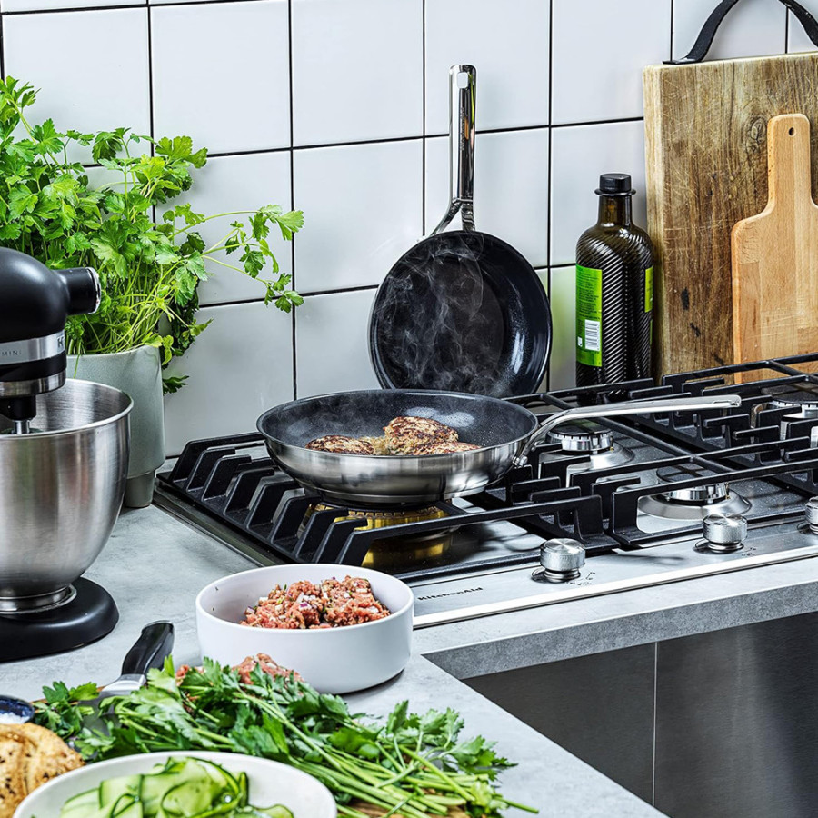 Набір посуду 16/18/20 см, 1,49/2,13/3,11 л, 20+28 см KitchenAid Stainless Steel Sheet (CC004221-001)