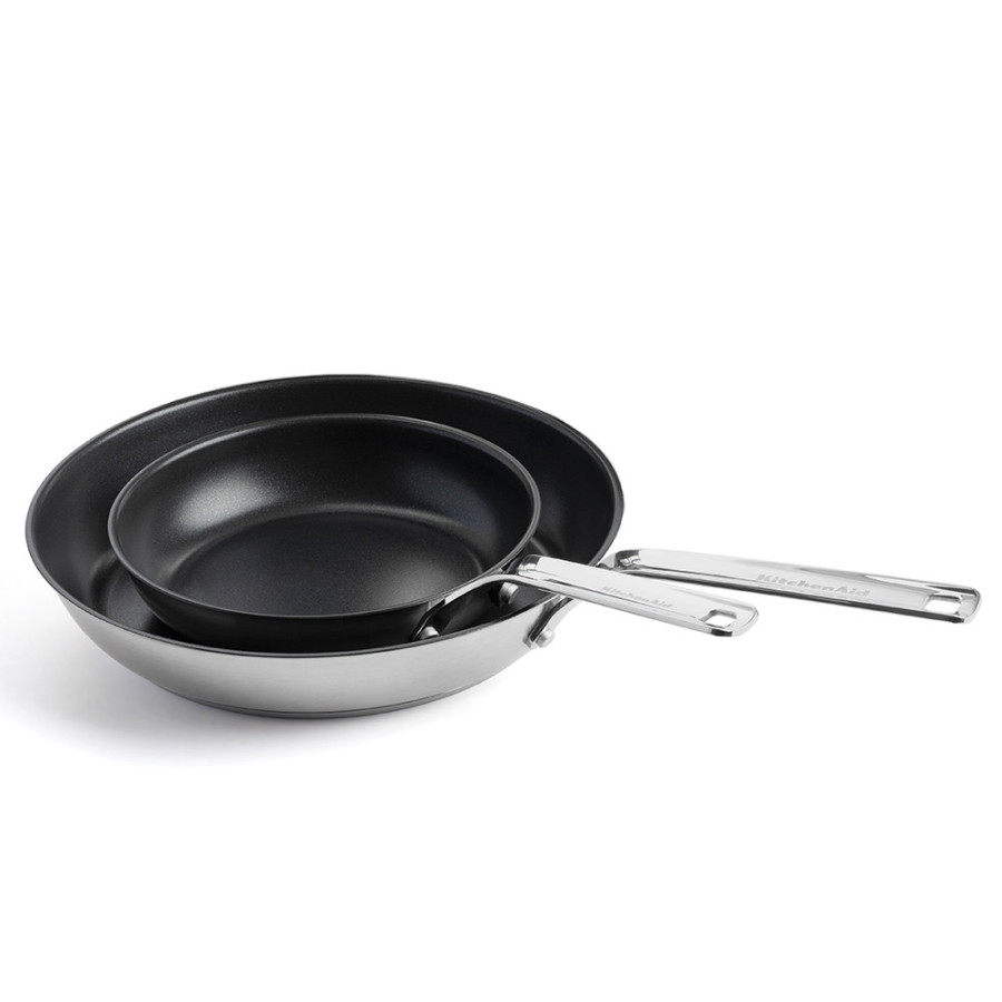 Набір посуду 16/18/20 см, 1,49/2,13/3,11 л, 20+28 см KitchenAid Stainless Steel Sheet (CC004221-001)