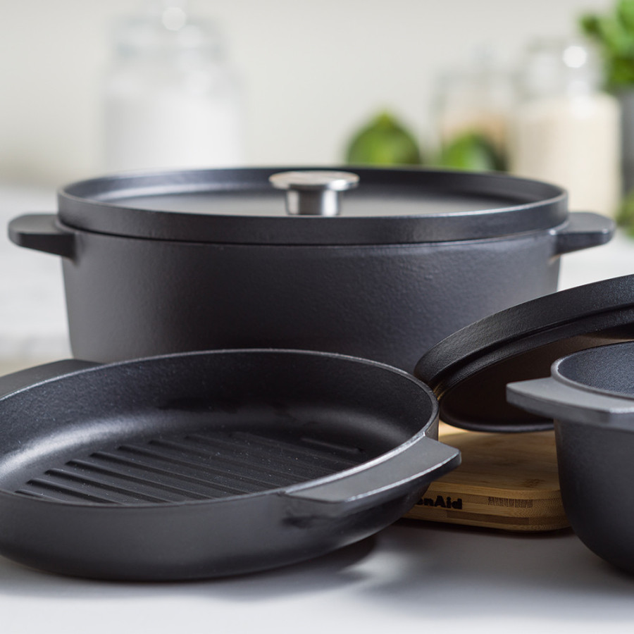 Гусятниця чавунна з кришкою 5,6 л KitchenAid Matte Oven-to-table (CC004900-001)