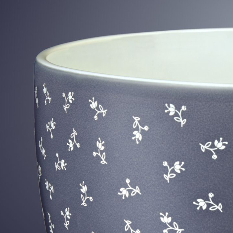 Чаша керамічна з візерунком KitchenAid 4,7 л 5KSM2CB5BF «Happy Blue Floral»