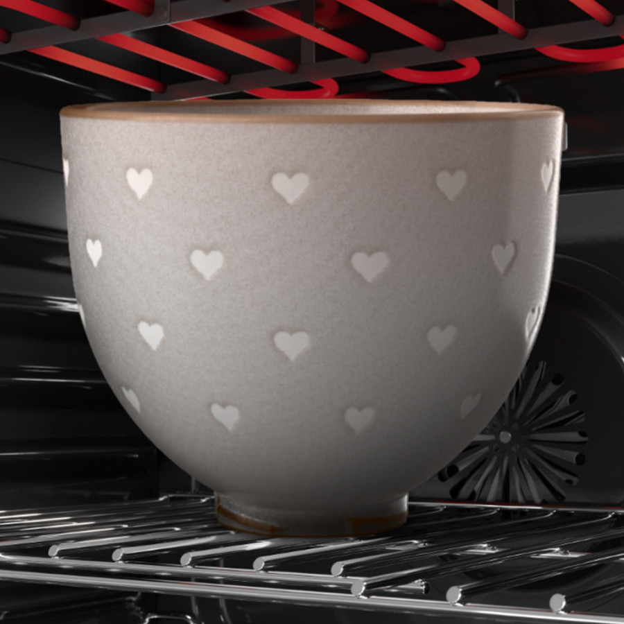 Чаша керамічна текстурована KitchenAid 4,7 л 5KSM2CB5CH «Hearts»