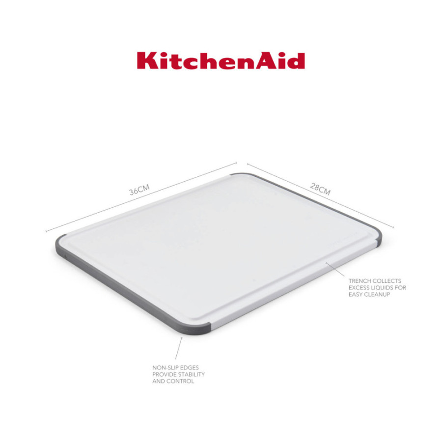 Дошка для нарізання KitchenAid Universal, двостороння, 35,5 х 28 х 1 см (KEG700NOSMGA)