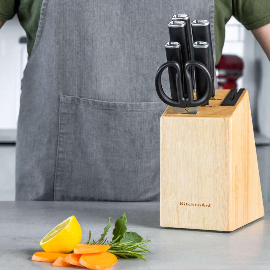 Набір ножів в колодці KitchenAid Classic 6 предметів (KE6PSTANOBG)