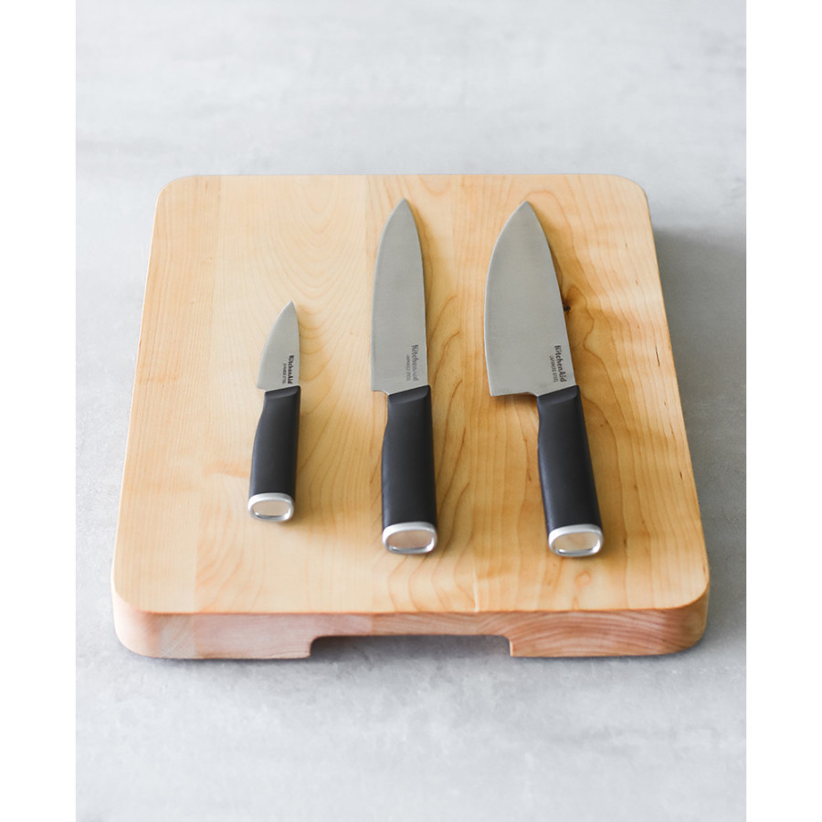 Набір ножів KitchenAid Classic з захисними чохлами для лез, 3 шт (KEG3PTHEOHOBA)