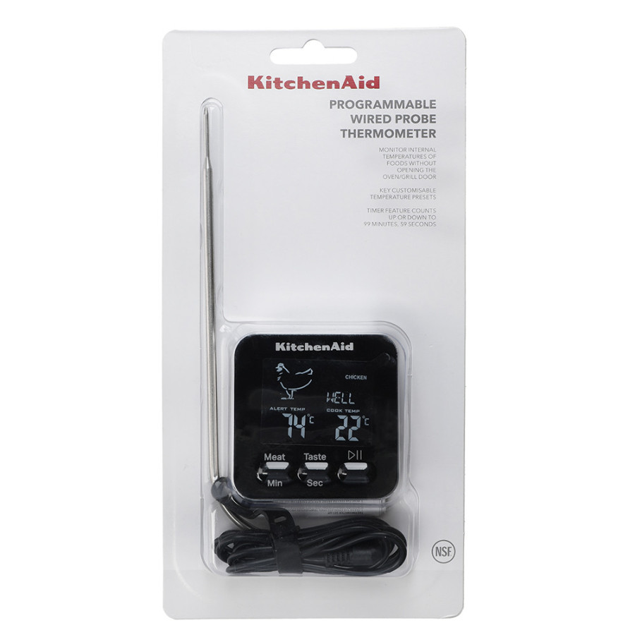 Термометр кухонний з таймером KitchenAid Measuring (KQ906G)