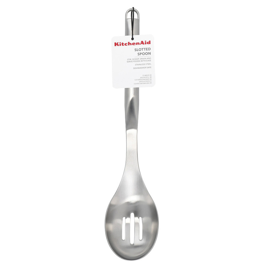 Ложка кухонна з прорізами KitchenAid Premium, 33,8 см (KMG004OHSS)