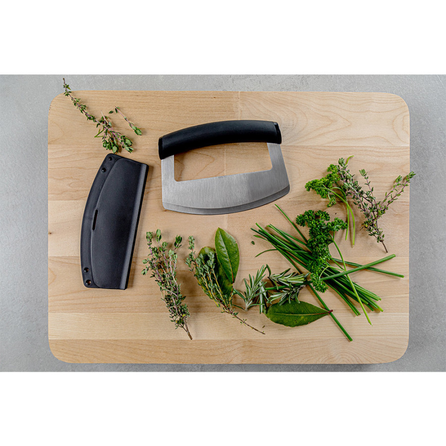 Ніж-меццалун KitchenAid Universal, з захисним чохлом на лезо, 15,2x2,4x11,6 см (KQG173OHOBE)