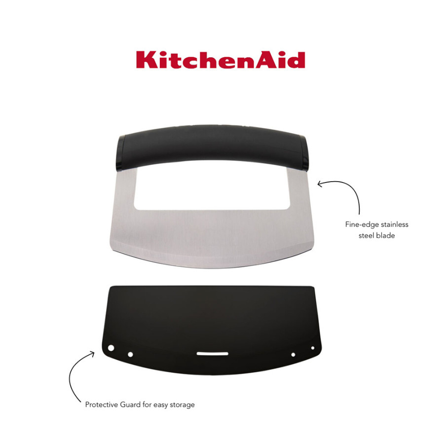 Ніж-меццалун KitchenAid Universal, з захисним чохлом на лезо, 15,2x2,4x11,6 см (KQG173OHOBE)