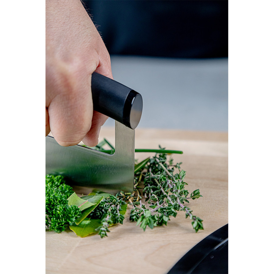 Ніж-меццалун KitchenAid Universal, з захисним чохлом на лезо, 15,2x2,4x11,6 см (KQG173OHOBE)