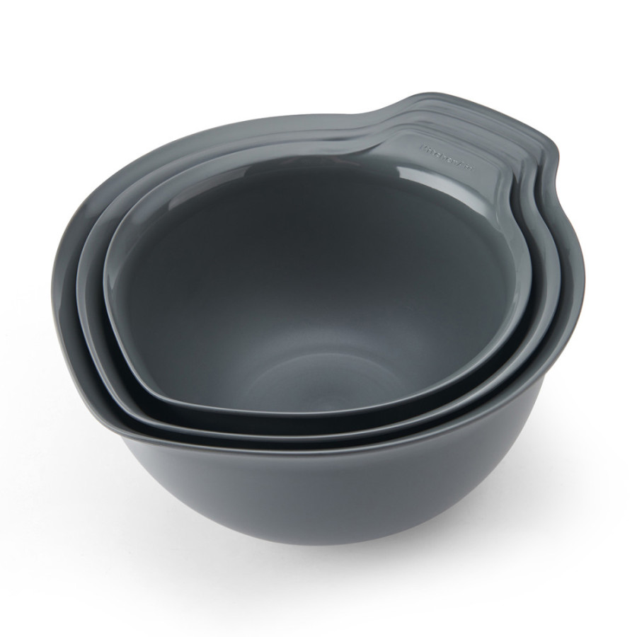 Набір мисок для змішування KitchenAid Coreline, 3 шт, 2,4/3,3/4,3 л (KQG175OSCGG)