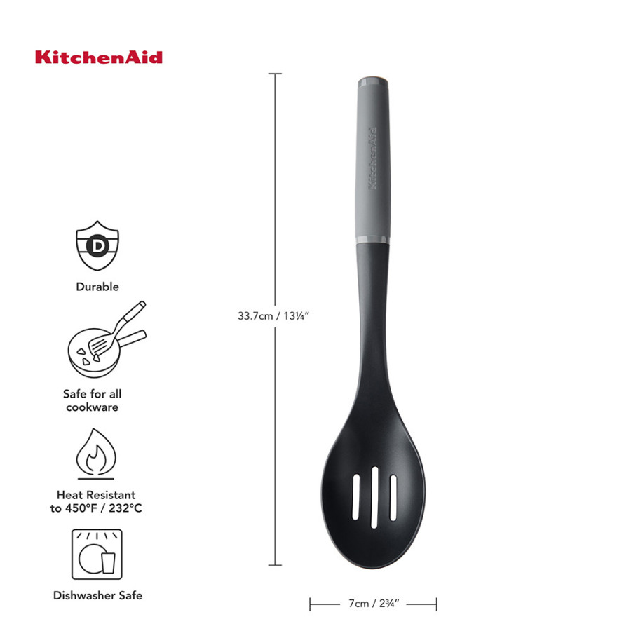 Ложка для сервіровки з прорізами KitchenAid Coreline, 33 см (KAS004OHCGG)