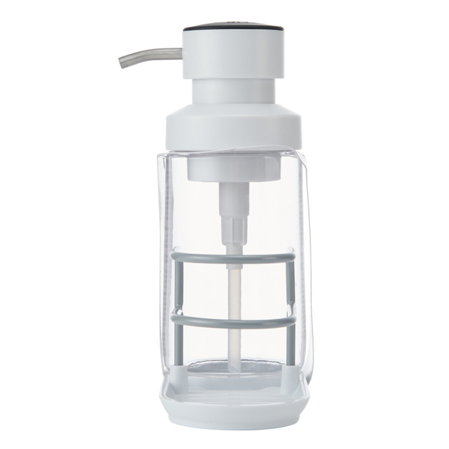 Диспенсер для миючого засобу з підставкою для губки KitchenAid Sinkware, 350 мл, білий (KEG887OSWH)