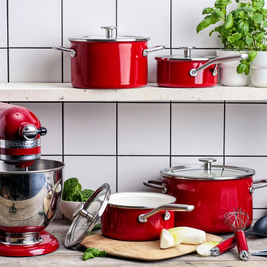 Ківш з кришкою  18 см KitchenAid Steel Core (CC003264-001)